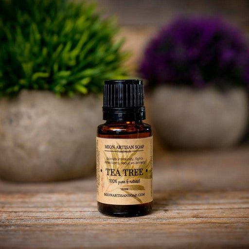 MION Artisan Soap Co. Tea Tree Essential Oil | Cleansing, Air Purifying Dark Olive Green