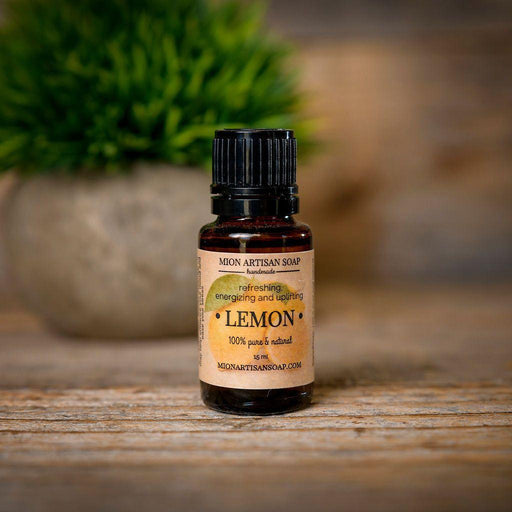 MION Artisan Soap Co. Lemon Essential Oil | Uplifting, Immune Support Dim Gray