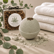 P R I N C I P L E Eucalyptus Essential Oil Bath Bomb Bath Gray