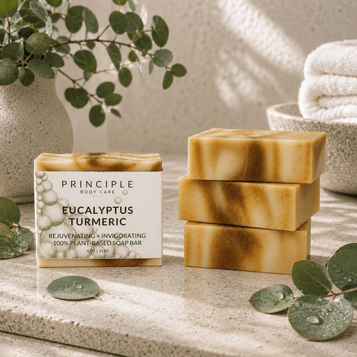 P R I N C I P L E Eucalyptus + Turmeric Soap Bar Soap Dark Gray