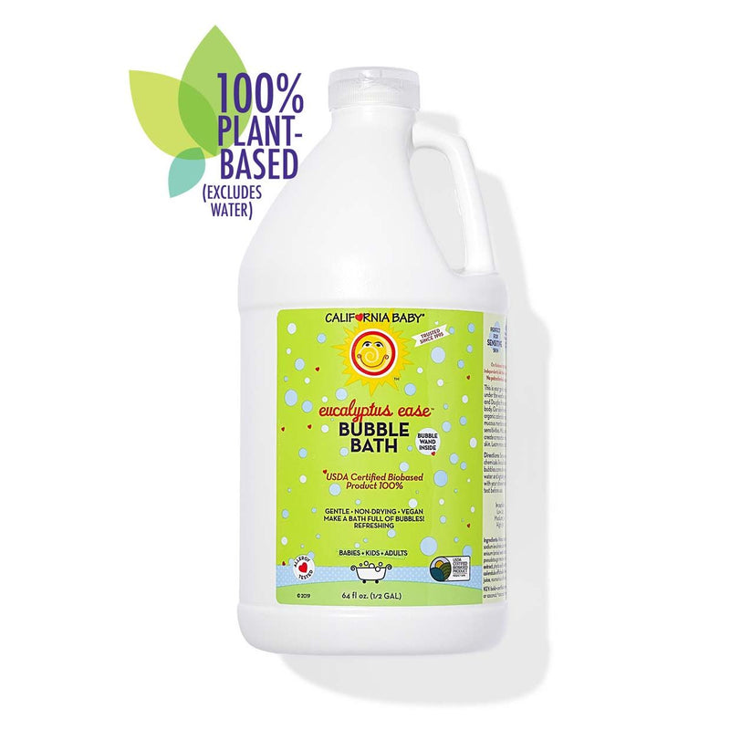 California Baby Eucalyptus Ease™ Bubble Bath Bubble Bath White Smoke 64oz/half gallon