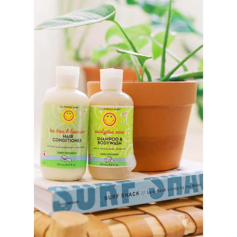 California Baby Eucalyptus Ease™ Shampoo & Bodywash Shampoo & Bodywash Antique White 8.5oz/251mL,19oz/562mL,64oz/half gallon