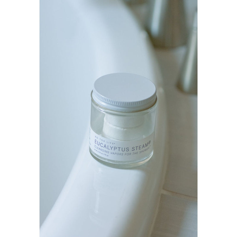 No Tox Life EUCALYPTUS STEAM® Cleansing vapors for the shower® - Mini Jar - No Tox Life® Accessories & Gifts Light Steel Blue