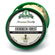 Stirling Soap Co Stirling Soap Co. Evergreen Forest Shaving Collection Shaving Set Dark Slate Gray Shaving Soap 5.8oz