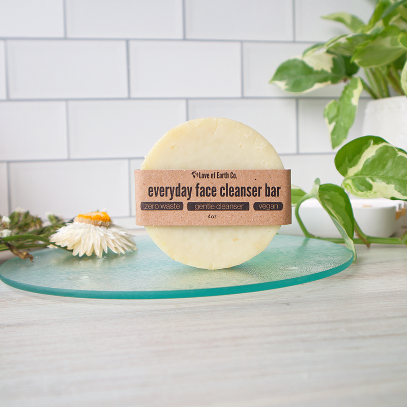 Love of Earth Co. Everyday Face Cleanser Bar Light Gray Just the Bar
