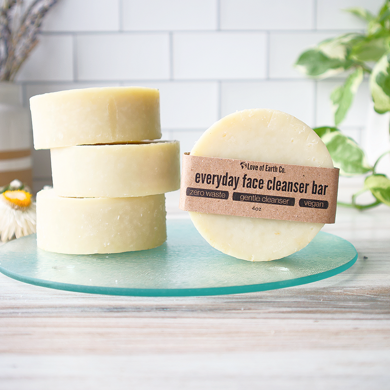 Love of Earth Co. Everyday Face Cleanser Bar Lavender Add a Soap Sock!,Just the Bar