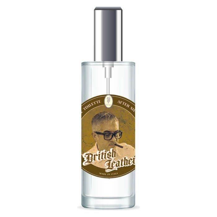 Extro Cosmesi Extro Cosmesi British Leather Shaving Collection Shaving Set Light Gray EDT Aftershave 3.4 oz