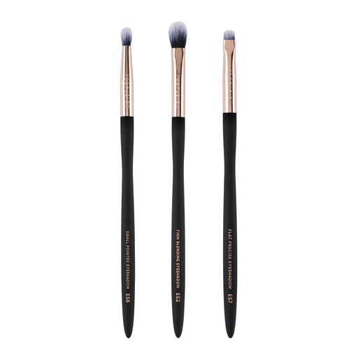 Profusion Cosmetics Artistry Eye Essentials | 3-pc Artistry Eye Brush Set Makeup Brushes Light Gray
