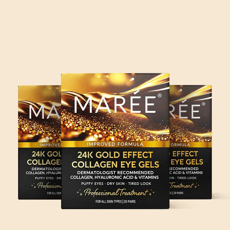 Maree 24K Gold Anti-Aging Eye Patches Black 3 items - Best price