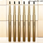 EpiLynx Brow-Defining Eyebrow Pencil – Precision, Blendable & Allergen-Friendly Antique White dark brown,dark coffee,dark grey,black