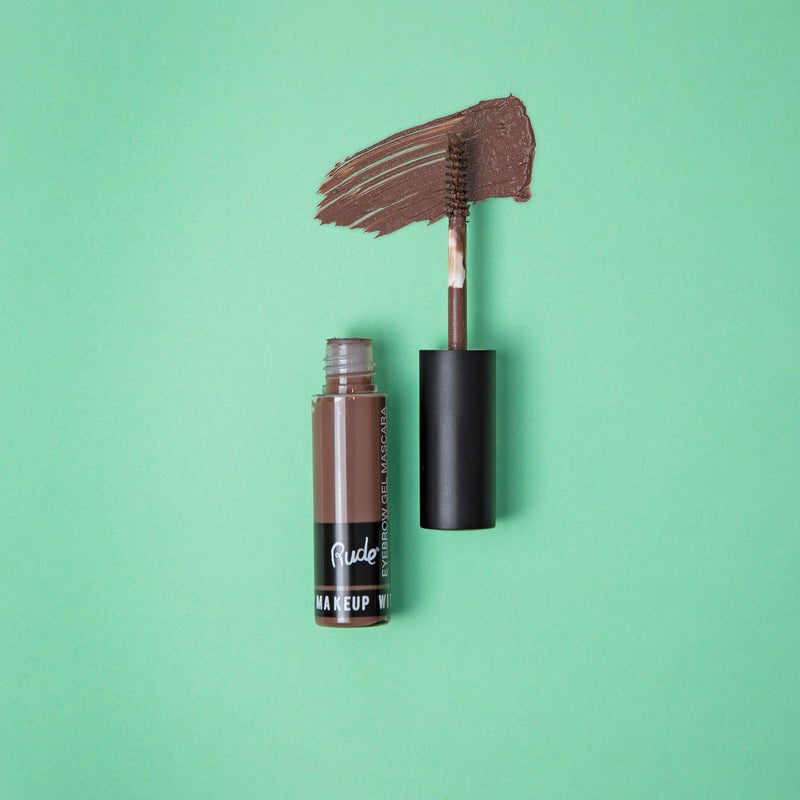 Rude Cosmetics Eyebrow Gel Mascara Mascara Medium Aquamarine Natural Brown