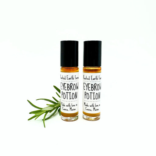 Rooted Earth Farm + Apothecary Eyebrow Potion Eyelashes + Eyebrows Black 2 bottles