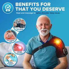 SmartPursue™ Neck and shoulder massager with heat Electric massagers Light Sea Green Black,Gray