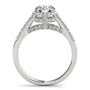 Bids.com 14k White Gold Round Cut Pave Set Shank Diamond Engagement Ring (1 3/8 cttw) Rings White Smoke 3 / White Gold,3.5 / White Gold,4 / White Gold,4.5 / White Gold,5 / White Gold,5.5 / White Gold,6 / White Gold,6.5 / White Gold,7 / White Gold,7.5 / White Gold,8 / White Gold,8.5 / White Gold,9 / White Gold