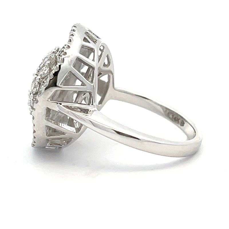 Bids.com 2.00ct Diamond Ring 14KT White Gold Rings White Smoke 7.0