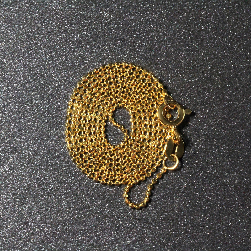 Bids.com 14k Yellow Gold Diamond-Cut Bead Chain 1.0mm Necklaces Dark Slate Gray 16 / Yellow Gold,18 / Yellow Gold,20 / Yellow Gold,One / Yellow Gold