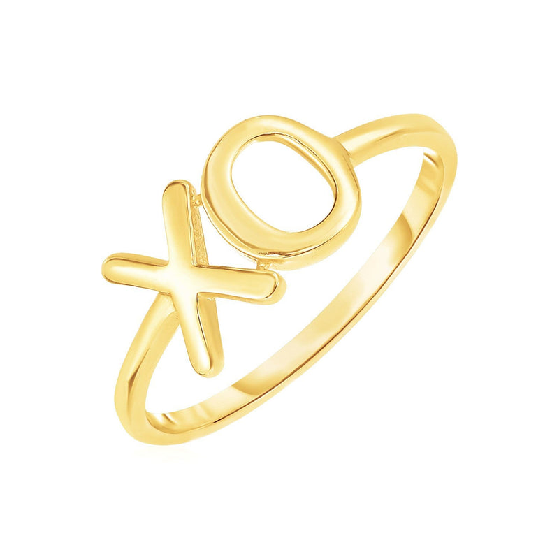 Bids.com 14k Yellow Gold with XO Ring Rings White Smoke 7 / Yellow Gold