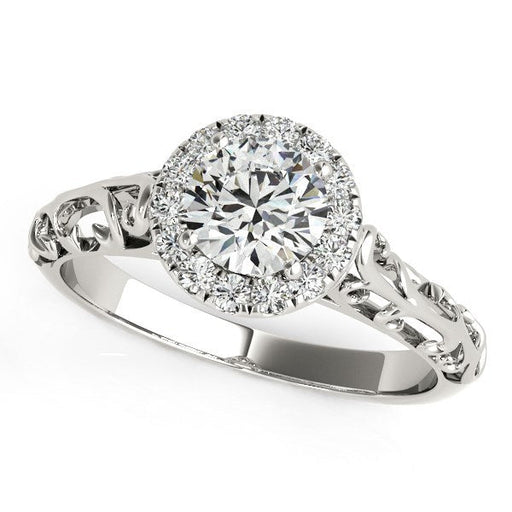 Bids.com 14k White Gold Halo Antique Style Round Diamond Engagement Ring (5/8 cttw) Rings White Smoke 3 / White Gold,3.5 / White Gold,4 / White Gold,4.5 / White Gold,5 / White Gold,5.5 / White Gold,6 / White Gold,6.5 / White Gold,7 / White Gold,7.5 / White Gold,8 / White Gold,8.5 / White Gold,9 / White Gold