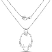 Bids.com 0.14 Carat Genuine White Diamond .925 Sterling Silver Pendant Pendants White Smoke