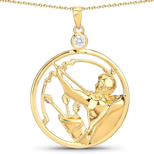 Bids.com 0.33 Carat Genuine White Zircon .925 Sterling Silver Pendant Pendants White Smoke