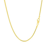 Bids.com 14k Yellow Gold Franco Chain 1.2mm Necklaces White Smoke 16 / Yellow Gold,18 / Yellow Gold,20 / Yellow Gold,24 / Yellow Gold