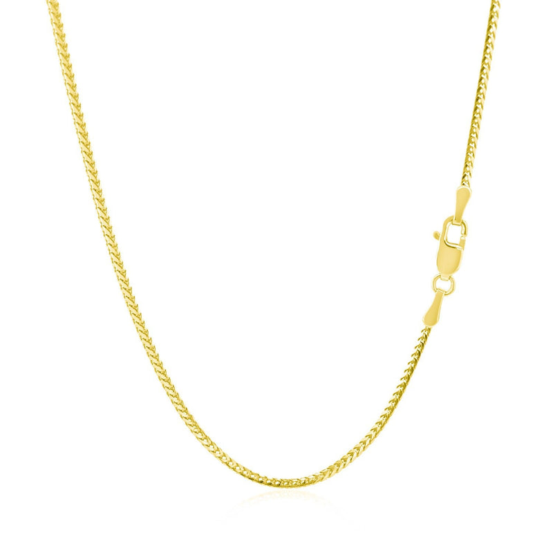 Bids.com 14k Yellow Gold Franco Chain 1.2mm Necklaces White Smoke 16 / Yellow Gold,18 / Yellow Gold,20 / Yellow Gold,24 / Yellow Gold