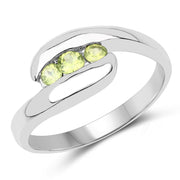Bids.com 0.56 Carat Genuine Peridot .925 Sterling Silver Ring Rings White Smoke size 13.00,size 14.00,size 11.00,size 12.00,size 6.00,size 7.00,size 8.00,size 9.00,size 6.50,size 5.00,size 12.50