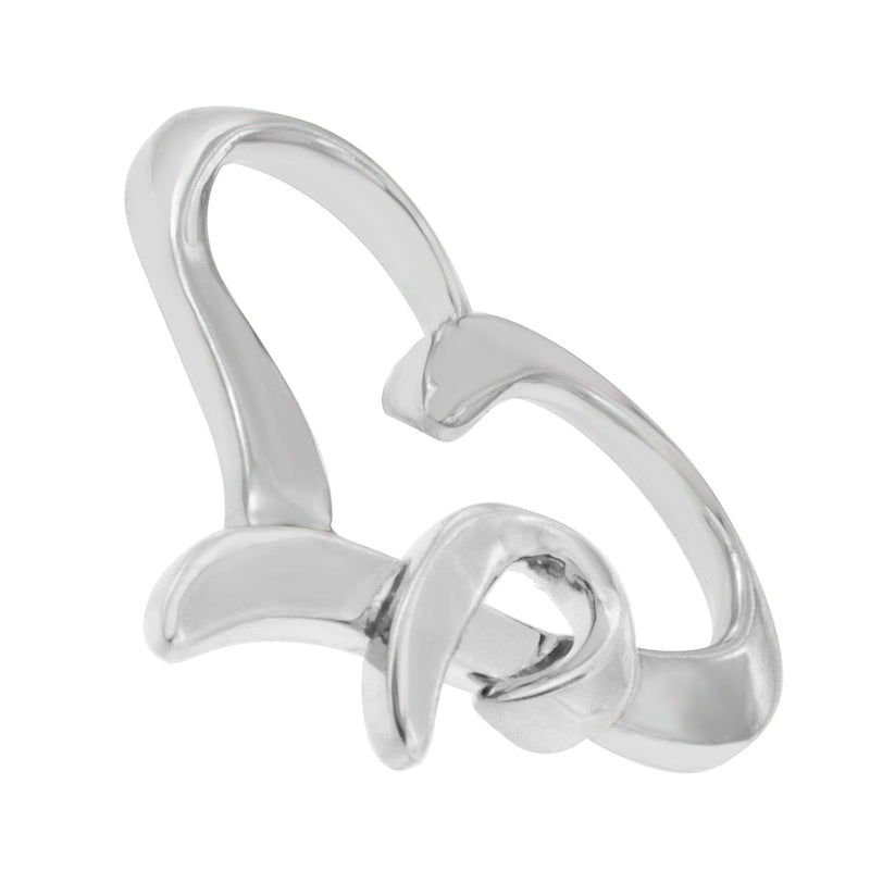 Bids.com .925 Sterling Silver Heart Shaped Pendant Necklace Necklaces White Smoke White.Sterling Silver / 18