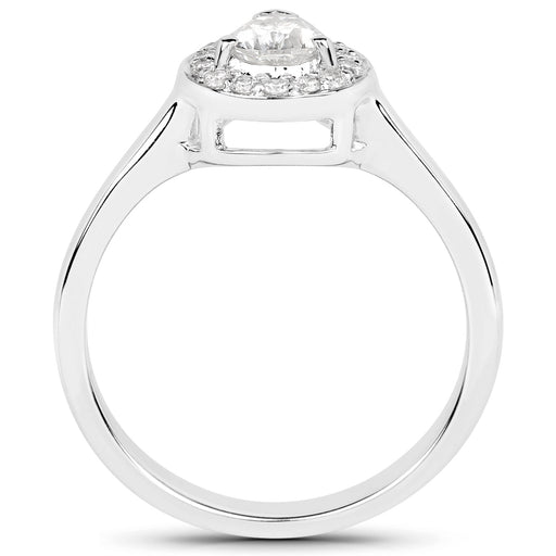Bids.com 14K White Gold 0.63 Carat Genuine White Diamond Ring Rings White Smoke size 7.00,size 6.00,size 8.00,size 5.00,size 9.00,size 10.00