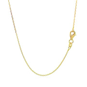 Bids.com 14k Yellow Gold Diamond Cut Cable Link Chain 0.8mm Necklaces White Smoke 16 / Yellow Gold,18 / Yellow Gold,20 / Yellow Gold,One / Yellow Gold