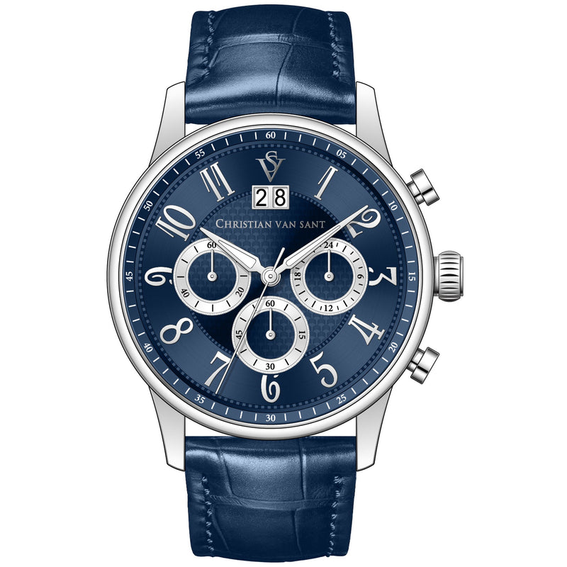Bids.com Christian Van Sant Men's Heritage Watches White Smoke