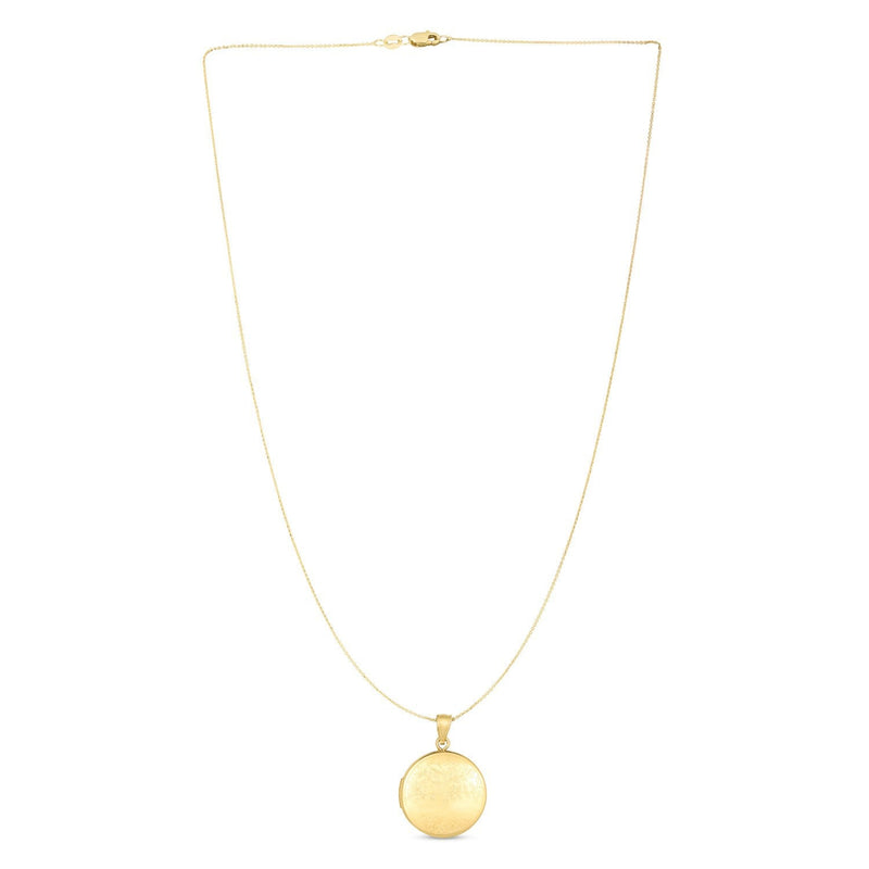 Bids.com 14k Yellow Gold Tree of Life Locket Necklace Necklaces White Smoke 18 / Yellow Gold