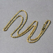 Bids.com 2.0mm 14k Yellow Gold Light Rope Chain Necklaces Dark Gray 16 / Yellow Gold,18 / Yellow Gold,20 / Yellow Gold