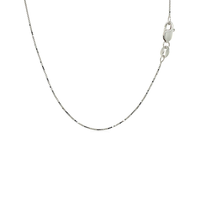 Bids.com 18k White Gold Box Chain 0.6mm Necklaces White Smoke 16 / White Gold,18 / White Gold,20 / White Gold,One / White Gold