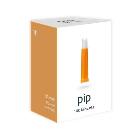 Pip Pip Lancets 28g x 1.8mm 100ct box Lancets White Smoke