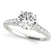Bids.com 14k White Gold Diamond Engagement Ring With Single Row Band (1 3/4 cttw) Rings White Smoke 3 / White Gold,3.5 / White Gold,4 / White Gold,4.5 / White Gold,5 / White Gold,5.5 / White Gold,6 / White Gold,6.5 / White Gold,7 / White Gold,7.5 / White Gold,8 / White Gold,8.5 / White Gold,9 / White Gold