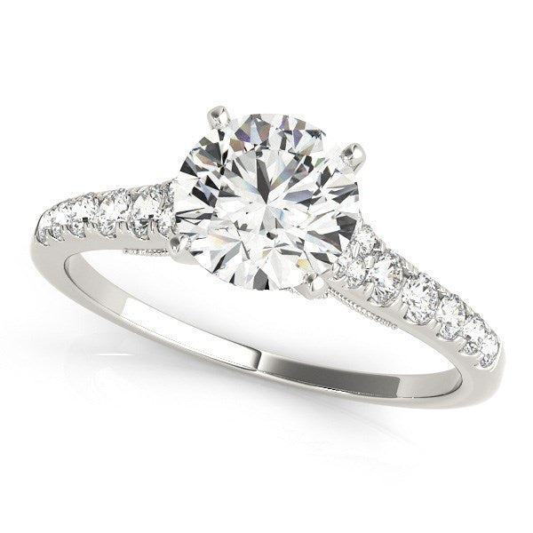 Bids.com 14k White Gold Diamond Engagement Ring With Single Row Band (1 3/4 cttw) Rings White Smoke 3 / White Gold,3.5 / White Gold,4 / White Gold,4.5 / White Gold,5 / White Gold,5.5 / White Gold,6 / White Gold,6.5 / White Gold,7 / White Gold,7.5 / White Gold,8 / White Gold,8.5 / White Gold,9 / White Gold