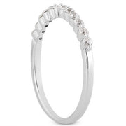 Bids.com 14k White Gold Floating Diamond Single Shared Prong Wedding Ring Band Rings White Smoke 4 / White Gold,4.5 / White Gold,5 / White Gold,5.5 / White Gold,6 / White Gold,6.5 / White Gold,7 / White Gold,7.5 / White Gold,8 / White Gold,8.5 / White Gold,9 / White Gold