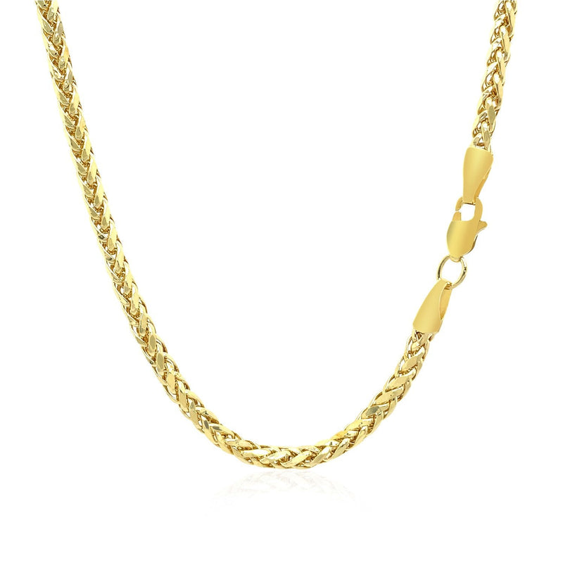 Bids.com 2.7mm 14k Yellow Gold Lite Diamond Cut Round Franco Chain Necklaces White Smoke 18 / Yellow Gold,20 / Yellow Gold,24 / Yellow Gold