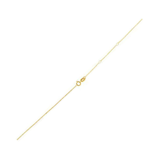 Bids.com Adjustable Cable Chain in 14k Yellow Gold (0.97 mm) Necklaces White Smoke 18 / Yellow Gold