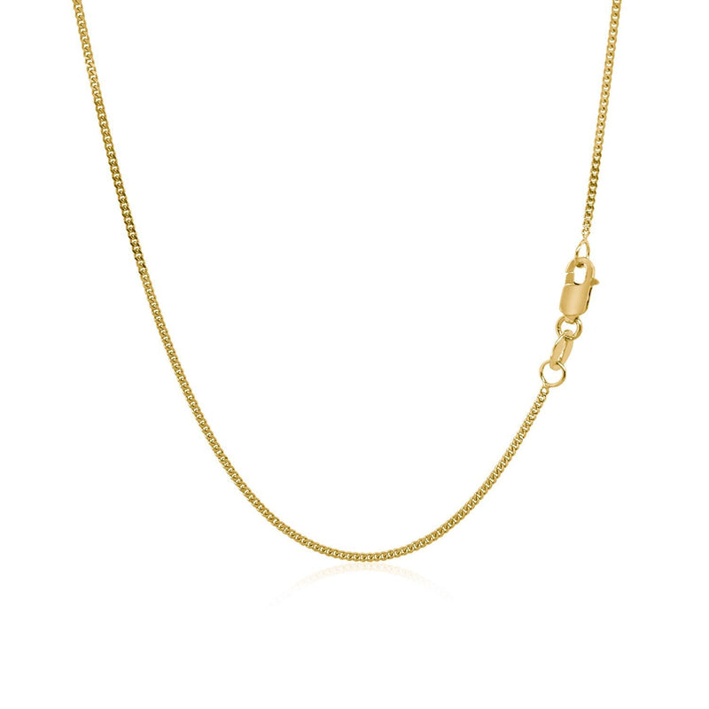 Bids.com 14k Yellow Gold Gourette Chain 1.0mm Necklaces White Smoke 16 / Yellow Gold,18 / Yellow Gold,20 / Yellow Gold,One / Yellow Gold