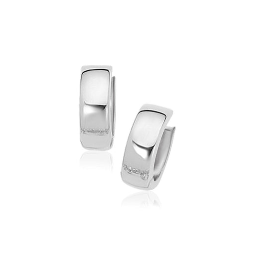 Bids.com 14k White Gold Snuggable Hoop Earrings Earrings White Smoke White Gold