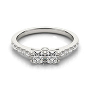 Bids.com 14k White Gold Round Two Stone Diamond Ring (3/4 cttw) Rings White Smoke 3 / White Gold,3.5 / White Gold,4 / White Gold,4.5 / White Gold,5 / White Gold,5.5 / White Gold,6 / White Gold,6.5 / White Gold,7 / White Gold,7.5 / White Gold,8 / White Gold,8.5 / White Gold,9 / White Gold
