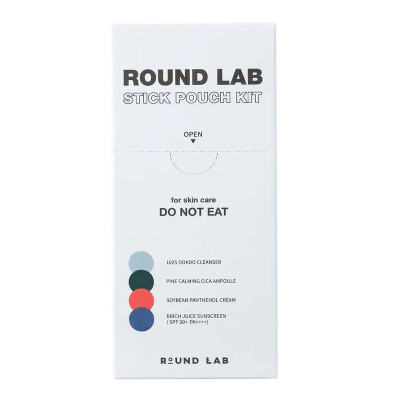 AsiaBeautyMall Round Lab Stick Pouch Kit Face Cleanser Lavender