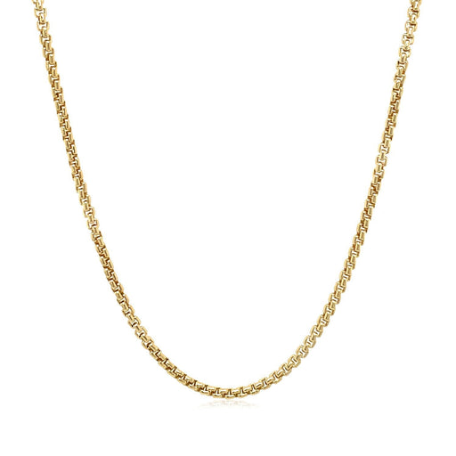 Bids.com 14k Yellow Gold Solid Round Box Chain 1.6 mm Necklaces White Smoke 16 / Yellow Gold,18 / Yellow Gold,20 / Yellow Gold,24 / Yellow Gold