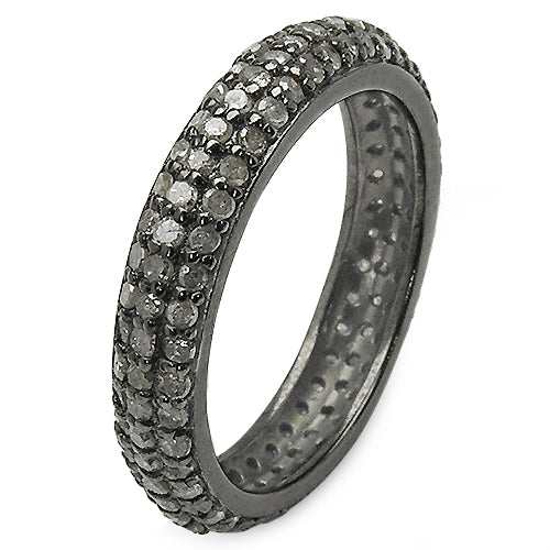 Bids.com 1.40 Carat Genuine TLB Diamond .925 Sterling Silver Ring Rings White Smoke size 6.00,size 7.00,size 8.00,size 9.00