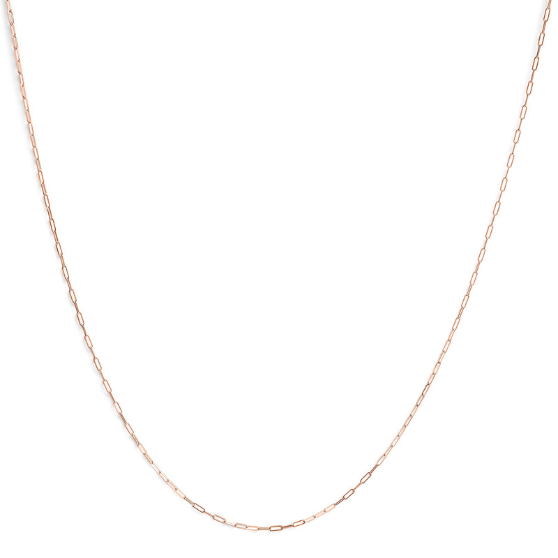 Bids.com Unisex Solid 14K Yellow Gold 1.5mm Paperclip Chain Necklace - 18 Inches Necklaces White Smoke Yellow.Gold / 18,White.Gold / 18,Rose.Gold / 18