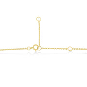 Bids.com 10K Yellow Gold 1/2 Carat Round Brilliant-Cut Diamond Modern Bezel-Set Solitaire 16"-18" Pendant Necklace (H-I Color, SI2-I1 Clarity) Necklaces White Smoke Yellow.Gold / 18