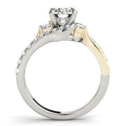 Bids.com 14k White And Yellow Gold Round Bypass Diamond Engagement Ring (1 1/2 cttw) Rings White Smoke 3 / Two-Tone Gold,3.5 / Two-Tone Gold,4 / Two-Tone Gold,4.5 / Two-Tone Gold,5 / Two-Tone Gold,5.5 / Two-Tone Gold,6 / Two-Tone Gold,6.5 / Two-Tone Gold,7 / Two-Tone Gold,7.5 / Two-Tone Gold,8 / Two-Tone Gold,8.5 / Two-Tone Gold,9 / Two-Tone Gold