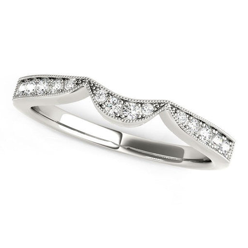 Bids.com 14k White Gold Milgrained Curved Wedding Diamond Band (1/6 cttw) Rings White Smoke 3 / White Gold,3.5 / White Gold,4 / White Gold,4.5 / White Gold,5 / White Gold,5.5 / White Gold,6 / White Gold,6.5 / White Gold,7 / White Gold,7.5 / White Gold,8 / White Gold,8.5 / White Gold,9 / White Gold